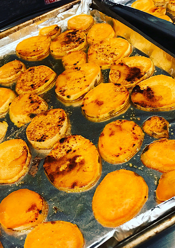 Food Prep: Roasted Sweet Potatoes