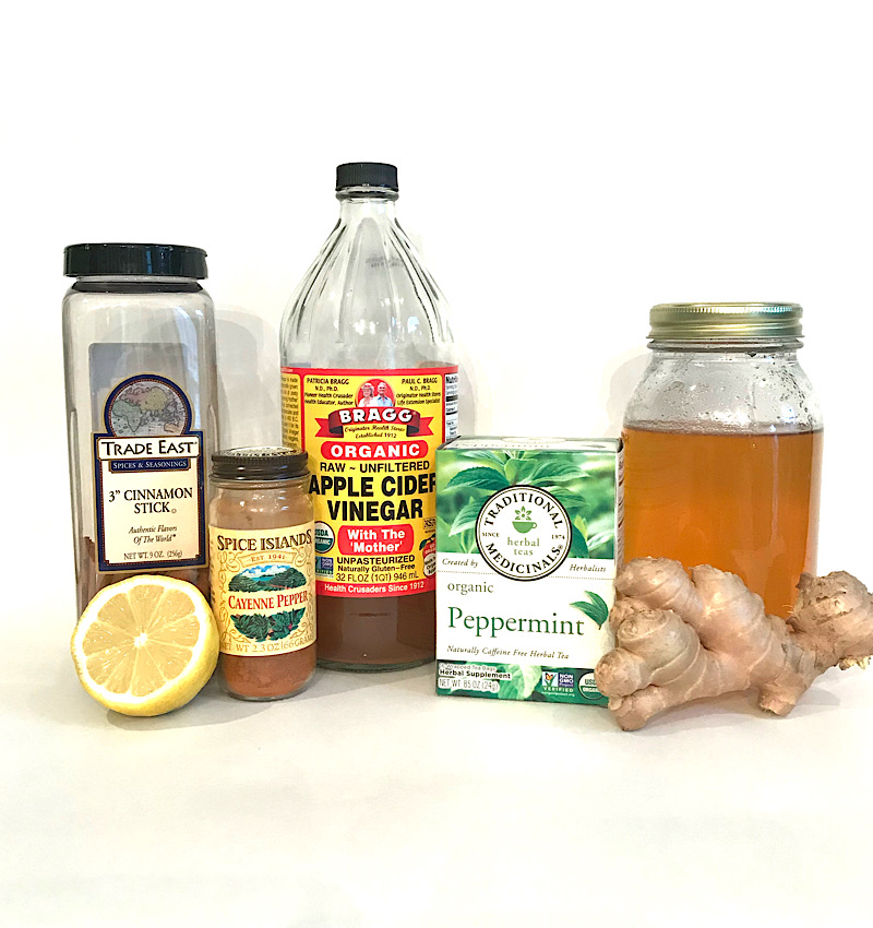 Ingredients for Congestion Relief Tea