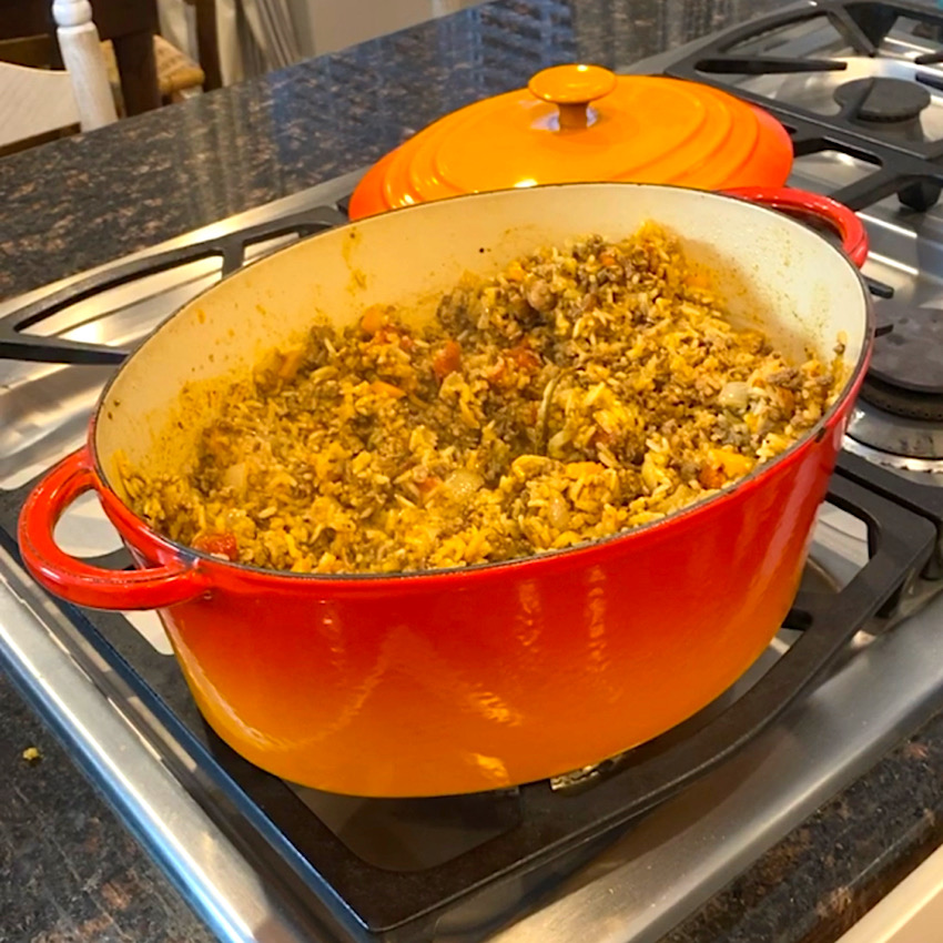 Easy Cajun Dirty Rice - Evolving Table