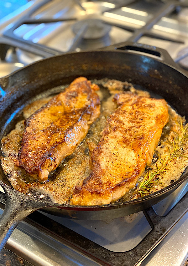 This Ultimate Valentines Dinner In: Butter Basted Steak is quick and easy for Date Night!