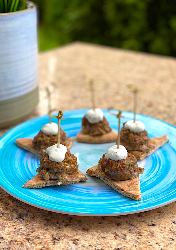 Lamb Meatballs with Tzatziki