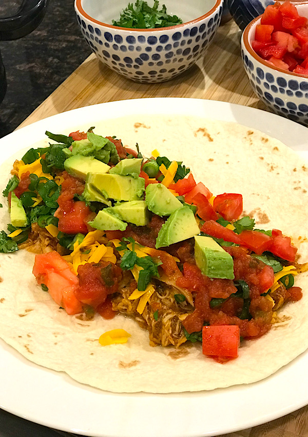 No Chop Crockpot Mexican Chicken