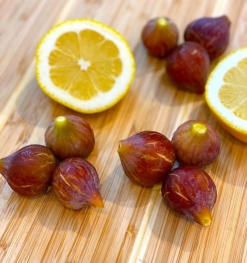 Figs and Lemons ready for my Fig Preserves with Lemon recipe