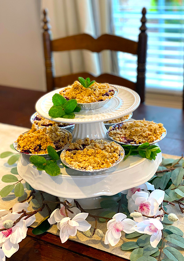 Mini Berry Crisps displayed for a celebration