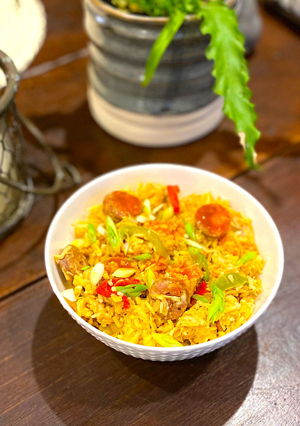 Cajun Dirty Rice w/ Chicken and Andouille Sausage