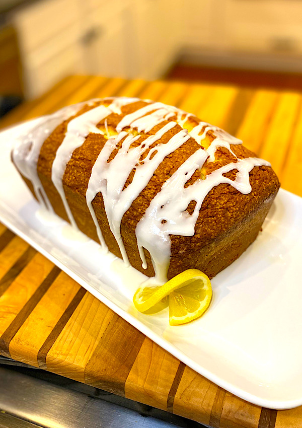 Lemon Bread freshly glazed