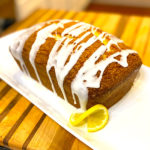 Lemon Bread that has been freshly glazed