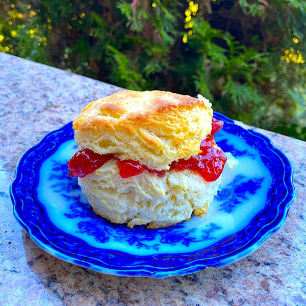 Scratch Made Biscuit with Strawberry jelly